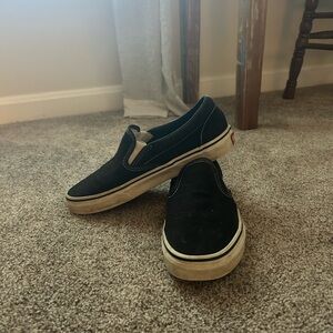 Vans Black Classic Slip-On Sneakers | Size 8M | Unisex